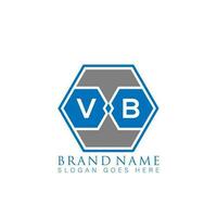 VB creative minimalist letter logo. VB Unique modern flat abstract vector letter logo design.