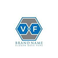 vf creativo minimalista letra logo. vf único moderno plano resumen vector letra logo diseño.