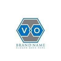 vo creativo minimalista letra logo. vo único moderno plano resumen vector letra logo diseño.