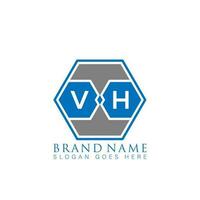 vh creativo minimalista letra logo. vh único moderno plano resumen vector letra logo diseño.