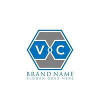 VC creative minimalist letter logo. VC Unique modern flat abstract vector letter logo design.