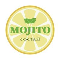 Mojito logo.Vector illustration can be used design, logo, menu, online shop, label or packaging. vector