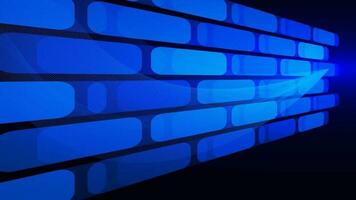 Abstract modern shinny blue with geometric shapes and wave for science and technology background. Vector illustration.