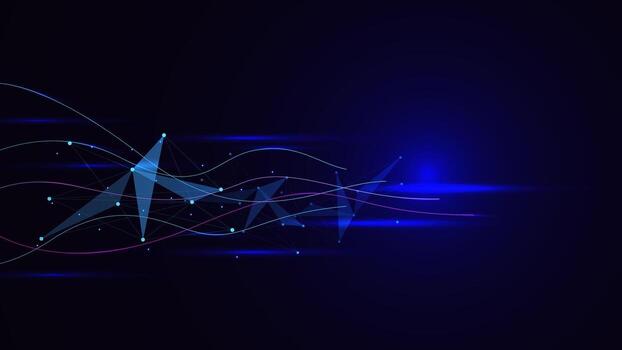 Global network connection and transfer, receiving or data exchange concept. Science and technology background design. Vector illustration.