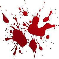 Red blood splatter stain vector illustration