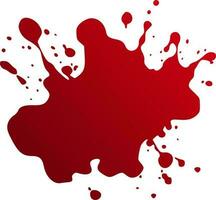 Red blood splatter stain vector illustration