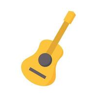 Guitar vector icon, musical symbol. Simple, flat design for web or mobile app