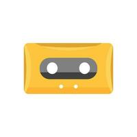 retro music cassette isolated icon vector