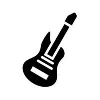 guitarra vector icono, musical símbolo. simple, plano diseño para web o móvil aplicación