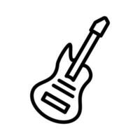 Guitar vector icon, musical symbol. Simple, flat design for web or mobile app
