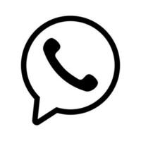 Phone vector icon, social media symbol. Simple, flat design for web or mobile app