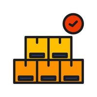 Inventory Control icon. Monochrome simple Business Management icon for templates, web design and infographics vector