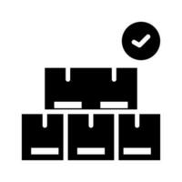 Inventory Control icon. Monochrome simple Business Management icon for templates, web design and infographics vector