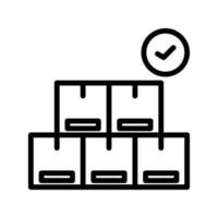 Inventory Control icon. Monochrome simple Business Management icon for templates, web design and infographics vector