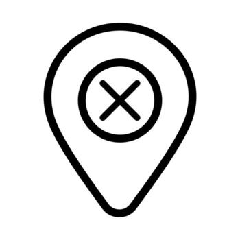 Deadlock Icon. Not Accurate Position.isolate on white background vector