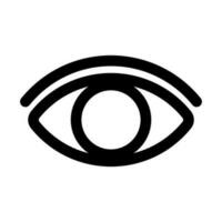Flat eye icon sign. vector illustration isolated on white background