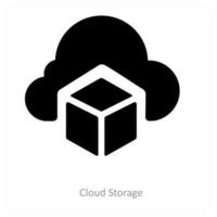 Cloud Storage and database icon concept vector