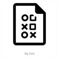 Big Data and technology icon concept vector