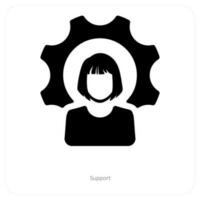 support and service icon concept vector