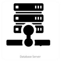 database server and technologyicon concept vector