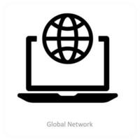 Global network and connection icon concept vector