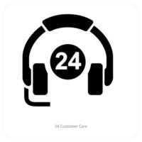 24 customer care icon concept vector