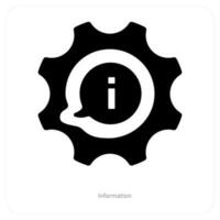 information and support icon concept vector