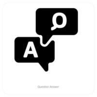 question answer and query icon concept vector