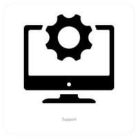 support and service icon concept vector