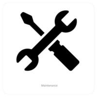 maintenance and support icon concept vector