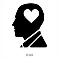 Kind and Human icon concept vector