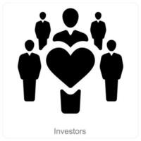 Investors and teamwork icon concept vector