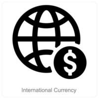 International Currency and Foreign exchange icon concept vector