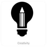 Creativity and innovation icon concept vector