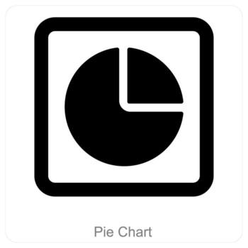 Pie Chart and diagram icon concept vector