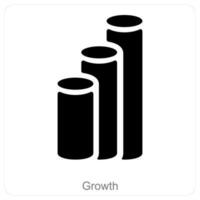 Growth and Analiticscareer icon concept vector