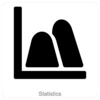 Statistics and diagram icon concept vector