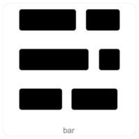 Bars and diagram icon concept vector