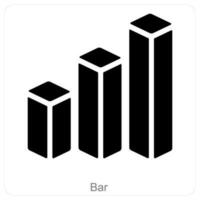 Bars and diagram icon concept vector