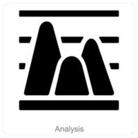 Analysis and diagram icon concept vector