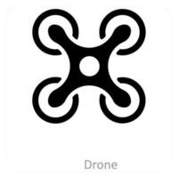 Drone and technology icon concept vector