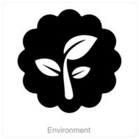 Environment and ecology icon concept vector