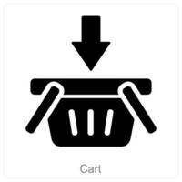 Cart and trolley icon concept vector