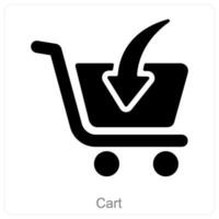 Cart and trolley icon concept vector