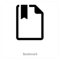 bookmark and tag icon concept vector