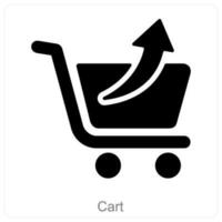 Cart and trolley icon concept vector