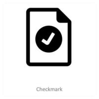 checkmark and accept icon concept vector