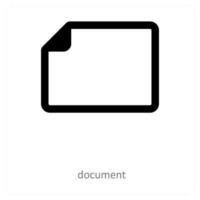 document and paper icon concept vector