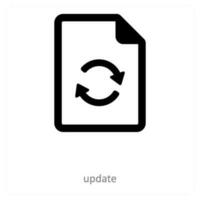 update and document icon concept vector