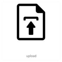 upload and document icon concept vector